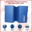 Folding Blue Exercise Mat – Gymnastics, Martial Arts, Yoga, Karate & Judo Training-2