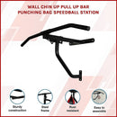 Wall Chin Up Pull Up Bar Punching Bag SpeedBall Station-2