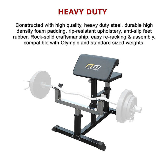 Preacher Curl Bench – Commercial Weight Bench for Bicep and Arm Workouts