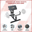 Preacher Curl Bench Weights Commercial Bicep Arms-3