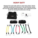 13PC Resistance Bands Set – Fitness Exercise Tubes with Handles & Leg Bands-5