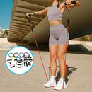 19PC Resistance Exercise Fitness Bands Tubes Kit Yoga Set-1