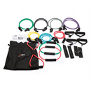 19PC Resistance Exercise Fitness Bands Tubes Kit Yoga Set-3
