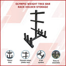 Olympic Weight Tree Bar Rack Holder Storage-4