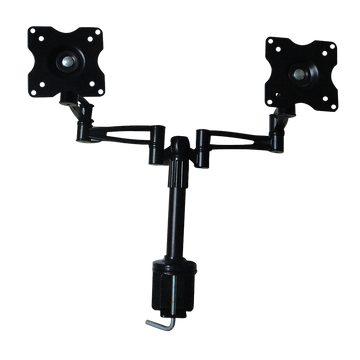 Two-Screen 10-25" Desk Monitor TV Plasma LED LCD Work Mount
