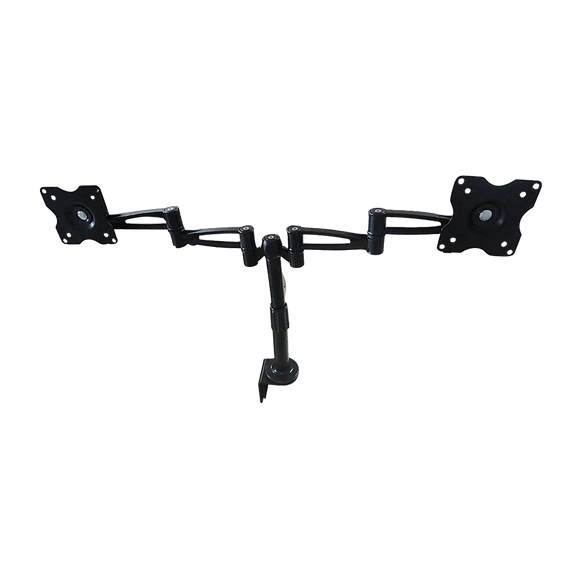 Two-Screen 10-25" Desk Monitor TV Plasma LED LCD Work Mount
