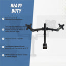 Two-Screen 10-25" Desk Monitor TV Plasma LED LCD Work Mount-9