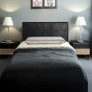 PU Leather Single Bed Headboard Bedhead - Black-1