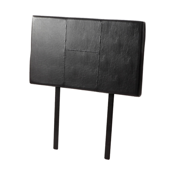PU Leather Single Bed Headboard Bedhead - Black