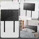 PU Leather Single Bed Headboard Bedhead - Black-7