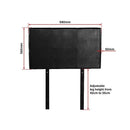 PU Leather Single Bed Headboard Bedhead - Black-12