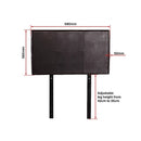 PU Leather Single Bed Headboard Bedhead - Brown-12