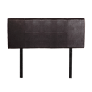 PU Leather Double Bed Headboard Bedhead - Brown-4