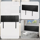 PU Leather Queen Bed Headboard Bedhead - Black-7