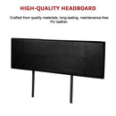 PU Leather Queen Bed Headboard Bedhead - Black-11
