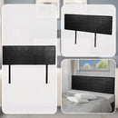 PU Leather Queen Bed Headboard Bedhead - Black-7