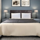 PU Leather Queen Bed Headboard Bedhead - Brown-1