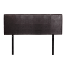 PU Leather Queen Bed Headboard Bedhead - Brown-3