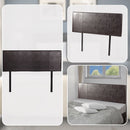 PU Leather Queen Bed Headboard Bedhead - Brown-7