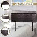 PU Leather Queen Bed Headboard Bedhead - Brown-9