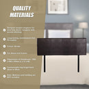 PU Leather Queen Bed Headboard Bedhead - Brown-10