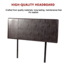 PU Leather Queen Bed Headboard Bedhead - Brown-11
