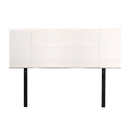 PU Leather Queen Bed Headboard Bedhead - White-4