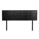 PU Leather King Bed Headboard Bedhead - Black-5