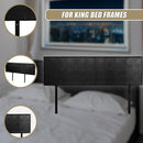 PU Leather King Bed Headboard Bedhead - Black-9