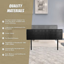 PU Leather King Bed Headboard Bedhead - Black-10