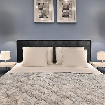 PU Leather King Bed Headboard Bedhead - Black - 0