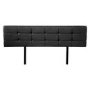 PU Leather King Bed Deluxe Headboard Bedhead - Black-3