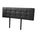 PU Leather King Bed Deluxe Headboard Bedhead - Black-4