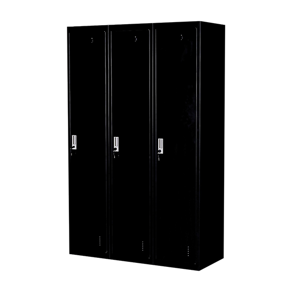 Three-Door Side by Side Office Gym Shed Storage Locker