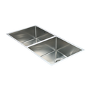 865x440mm Handmade Stainless Steel Undermount / Topmount Kitchen Sink with Waste-4