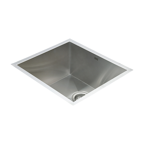 510x450mm Handmade 1.2mm Stainless Steel Undermount Topmount Kitchen Laundry Sink with Waste