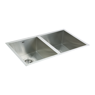 770x450mm Handmade Stainless Steel Undermount / Topmount  Kitchen Sink with Waste