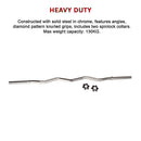 Heavy Duty EZ Curl Barbell – Weightlifting Bar with Spinlock Collars for Gym Training-7
