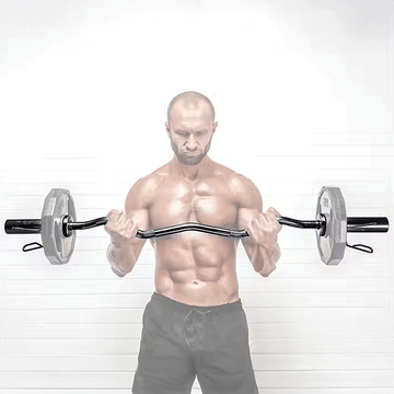 120cm Chrome Olympic EZ Curl Bar – Weightlifting Barbell for Home Gym & Bodybuilding - 0