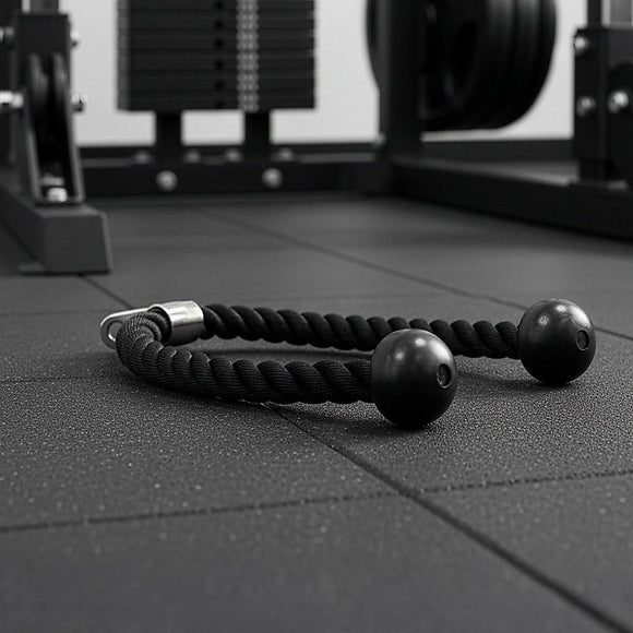 Tricep Pulldown Rope – Heavy Duty Cable Machine Attachment for Gym & Home Workout