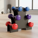 6-Piece Dumbbell Set with Storage Rack for Home Gym Training-1