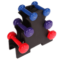 6-Piece Dumbbell Set with Rack-1