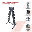 Steel Vertical Dumbbell Rack Weight Stand-6