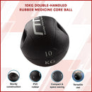 10kg Double-Handled Rubber Medicine Core Ball-3