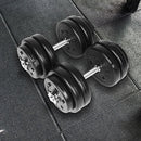 30KG Adjustable Dumbbell Set – Home Gym Weights for Strength & Fitness Training-4