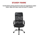 Ergonomic Mesh PU Leather Office Chair-11