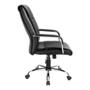 PU Leather Office Chair Executive Padded Black-4