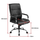 PU Leather Office Chair Executive Padded Black-10