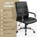 PU Leather Office Chair Executive Padded Black-8