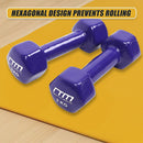 2kg Dumbbells Pair PVC Hand Weights Rubber Coated-10